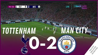 Highlights | TOTTENHAM HOTSPUR 0-2 MANCHESTER CITY • Premier League 23/24 | Video Game Simulation