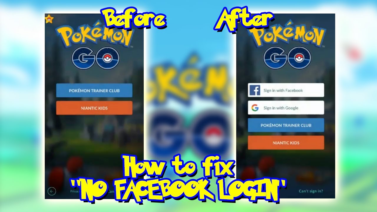 Pokemon GO adding Facebook account linking and login updates