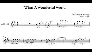 What A Wonderful World - 색소폰 악보 공장