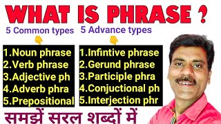 Phrases in English|phrase in English grammar| phrase and clause.