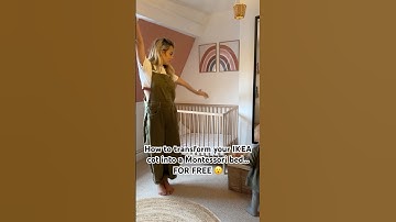 IKEA HACK‼️Turn your £59 IKEA SNIGLAR cot into a Montessori toddler bed 🛏️ #IkeaHack #toddler