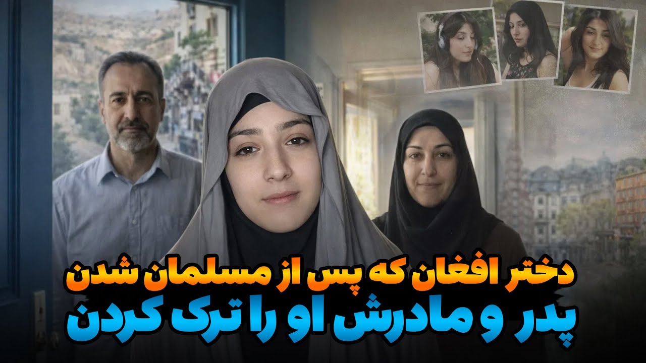 دختر افغان که پس از مسلمان شدن / دو سال است / پدر مادرش ترک کردن