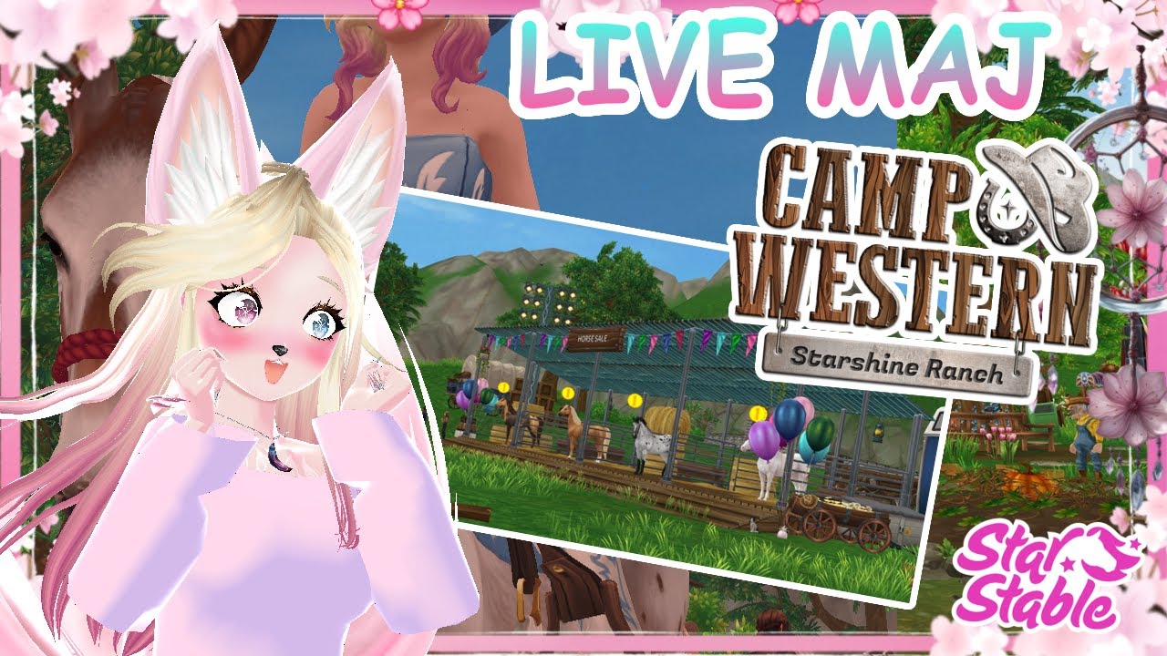 🌸🦊LIVE VTUBER🦊 🌸- Le camp western semaine 3 ! - [Star Stable Online]