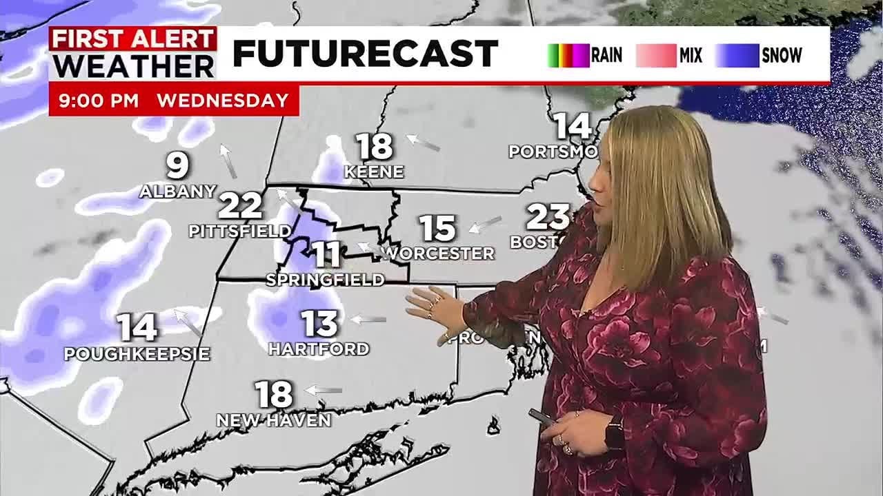 Janna's Wednesday Forecast - Dry, Cold with Snow at Night - YouTube