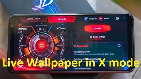 Asus ROG Phone 3. All X mode in stock live wallpaper