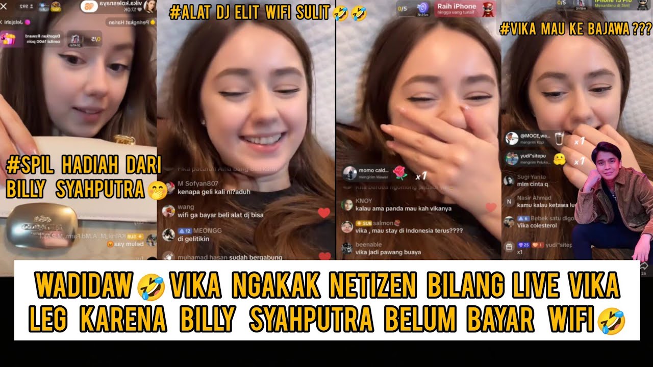 Wadidaw🤭Vika spil hadiah dari Billy syahputra, ngakak Di bilang 