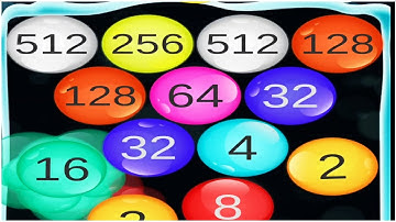 Bubbles shooter 2048 - Gameplay Walkthrough