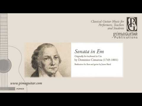 PGP0038 Sonata in Em by Domenico Cimarosa for Flute and Guitar