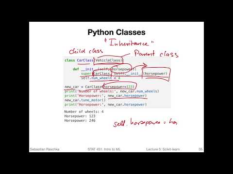 5.3 Object Oriented Programming & Python Classes (L05: Machine Learning with Scikit-Learn)
