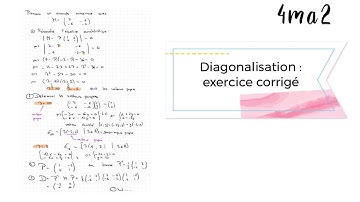 4ma2 - exercice de diagonalisation de matrice 2x2