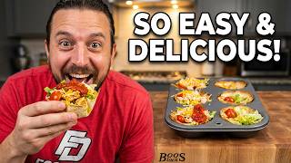 Mini Taco Salad Cups | No-Cook Filling Hack