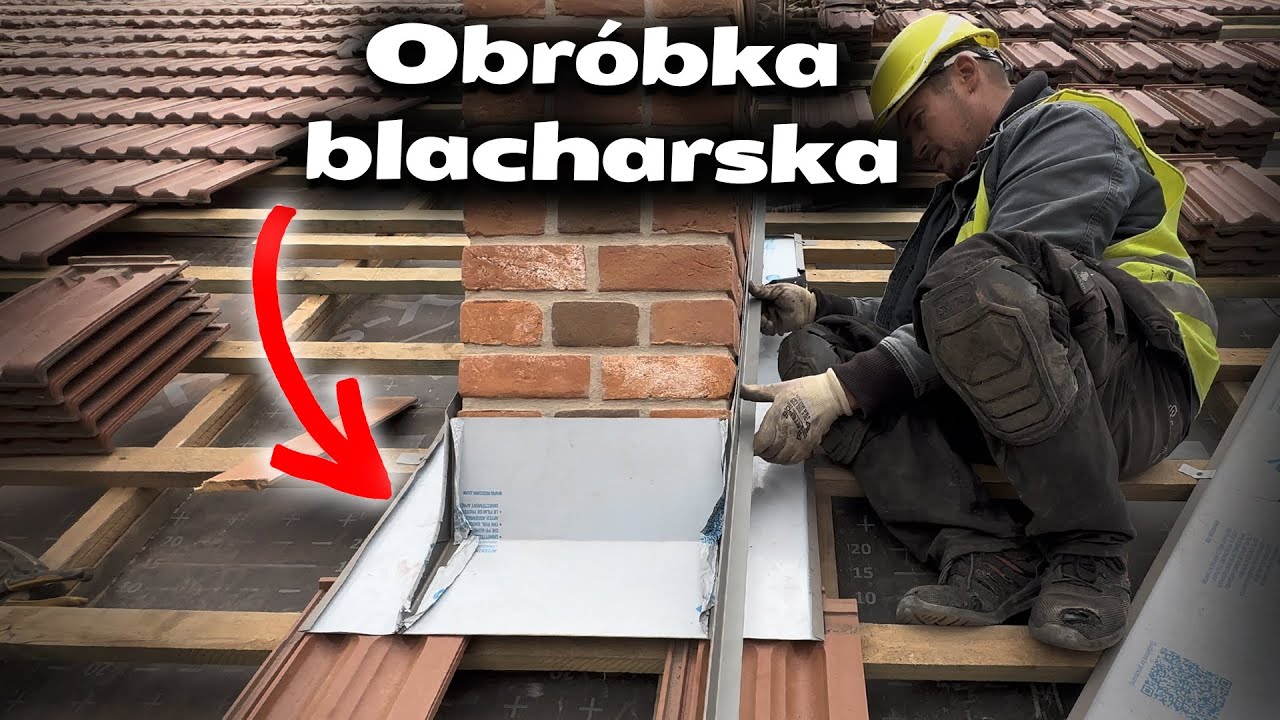 Obróbka blacharska na kominie