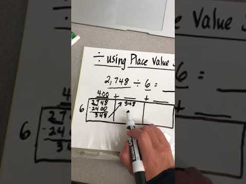 Divide Using Place Value Sections
