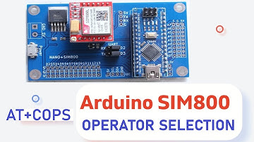 ✅Arduino SIM800 operator selection AT COPS