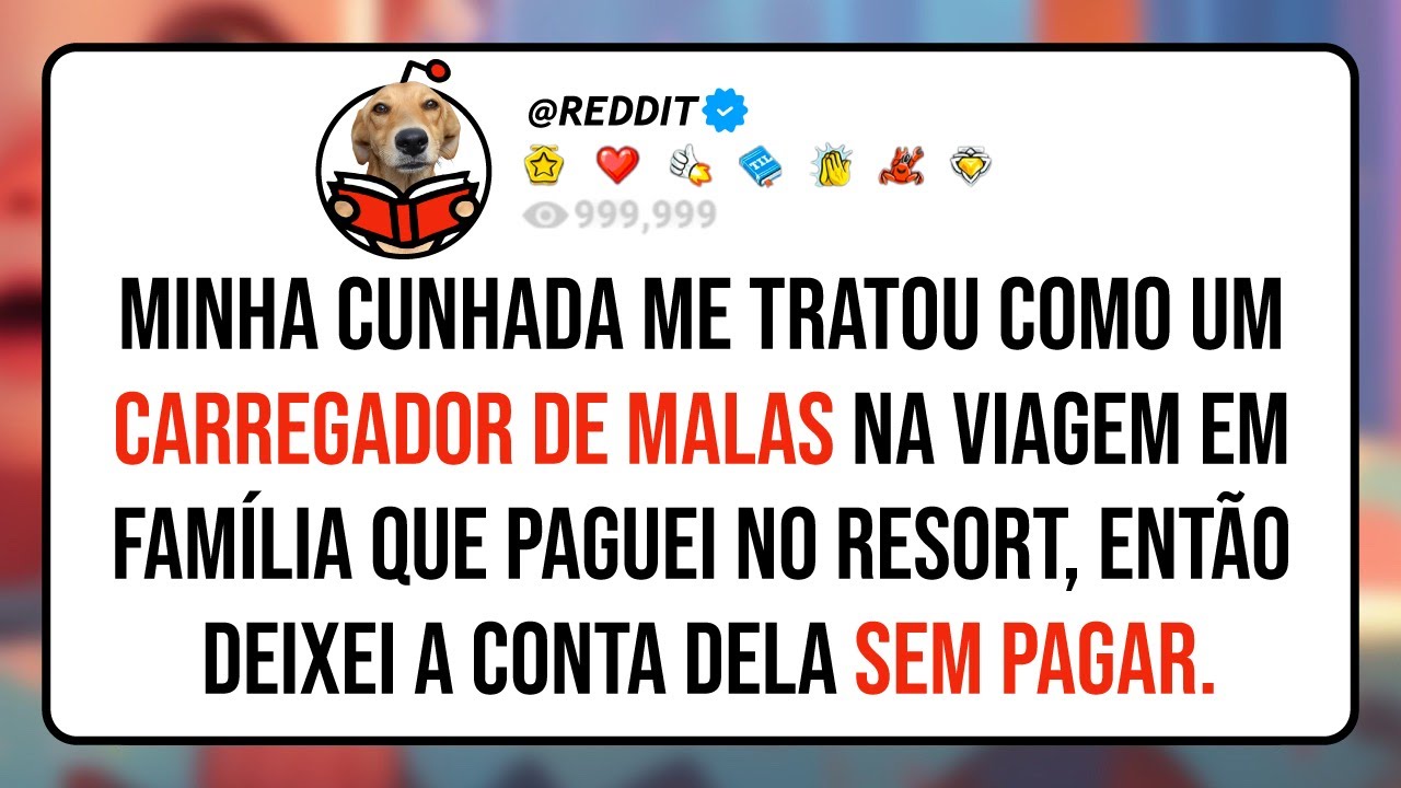 Minha cunhada me tratou como um carregador de malas na viagem em família que eu paguei no resort...