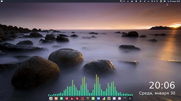 Manjaro 18.0.2 GNOME Shell 3.30.2 + Cava, Devilspie