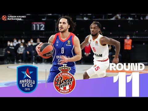 Efes beats Monaco, gets third straight win! | Round 11, Highlights | Turkish Airlines EuroLeague