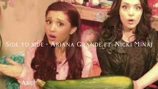 Side to side - Ariana Grande ft. Nicki Minaj (speed up, reverb + lyrics)