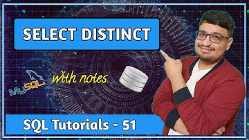 SELECT DISTINCT  in SQL | How to retrieve distinct values from column | SQL Tutorial PART 51