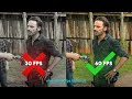 Smooth 60/120 fps tutorial ; Time cut 📱(frame rate changing)