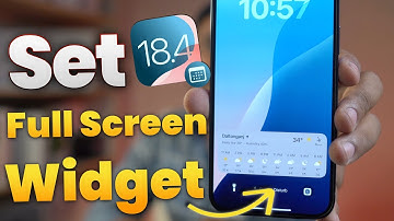 iOS 18.4 - Set Full Size Widget on Lock Screen on iPhone | How to Add Full Screen Widget in iPhone?