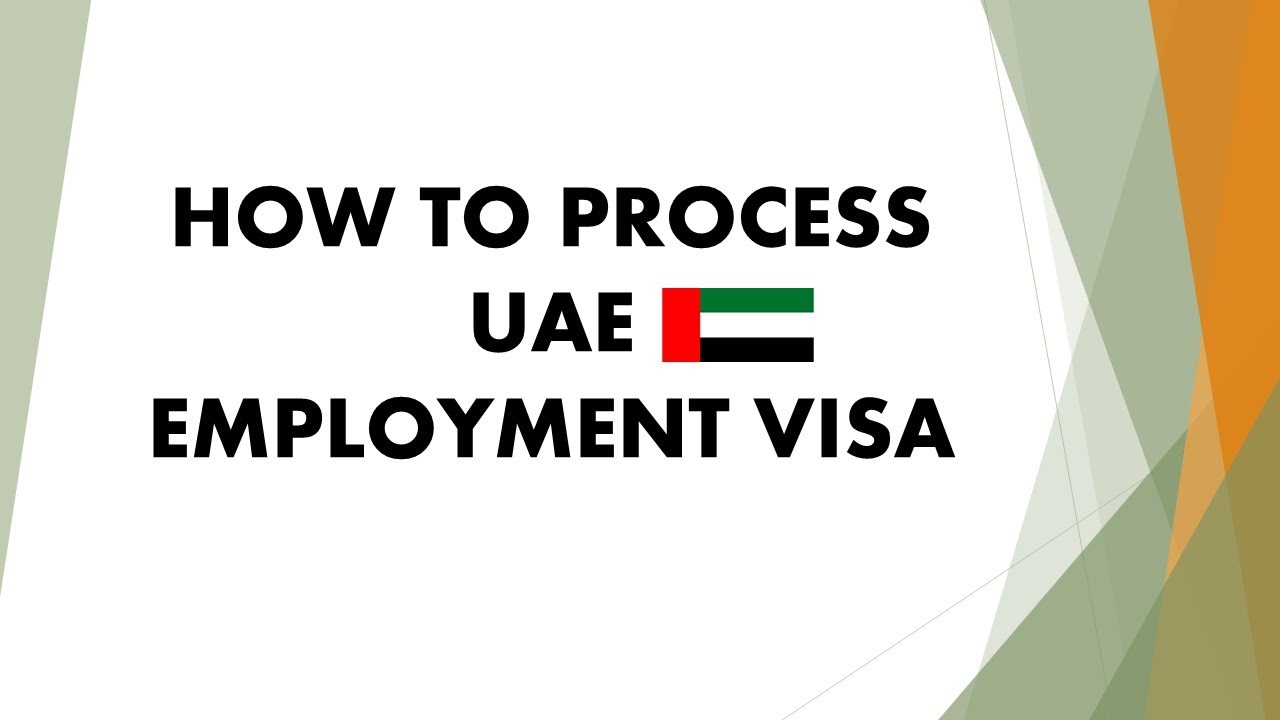 uae visit visa to employment visa process