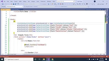 WE Wk 04 Video 02 ( Html Controls to MVC HTML Helper )