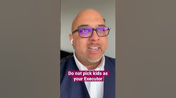 Do not pick kids as executor of estate. #shorts