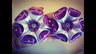 бант из атласной ленты 2,5 см * 16 см.Kanzashi\bloemen gemaakt van satijnen lint decoratie бант из атласной ленты 2,5 см * 16 см.Kanzashi\bloemen gemaakt van satijnen lint decoratie