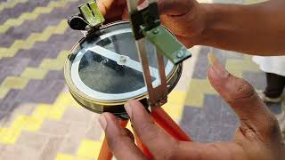setting up of a prismatic compass