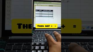 MS Excel shortcut for Sum💥. #shortcutkeys #short #computershortcutkeys #tricks
