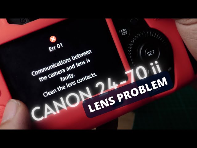 CANON Lens ERROR 01 EF 24-70mm v2 - YouTube