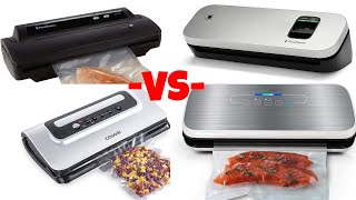 TESTING 4 Different Vacuum Food Sealers  Is FOODSAVER The Best? NutriChef Cosari  Reviews and DEMO