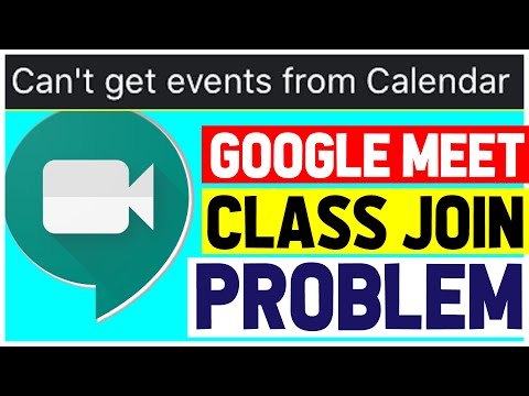 Video Can't get events from calendar in Google Meet |... - youtube