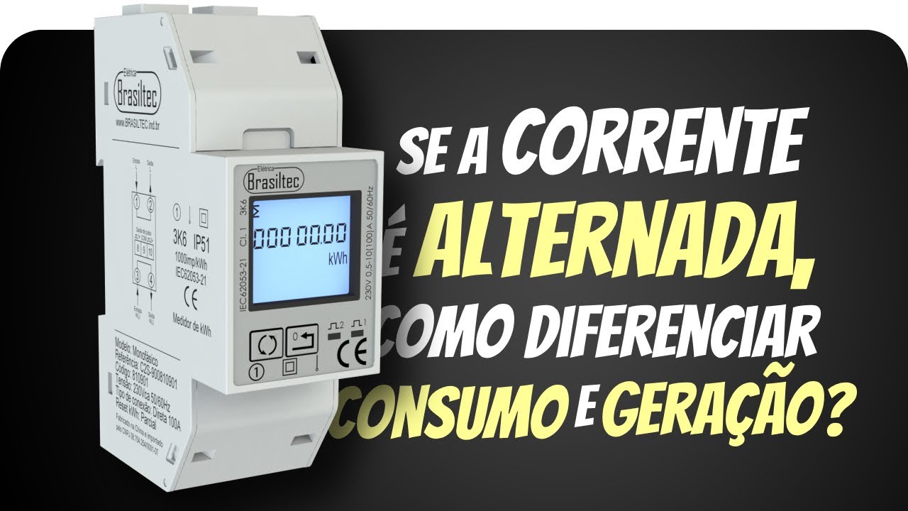 Se a corrente é alternada, como o medidor sabe se a potência está sendo consumida ou gerada?
