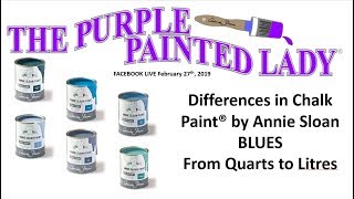 Comparing the "Blues" of Chalk Paint ® by Annie Sloan