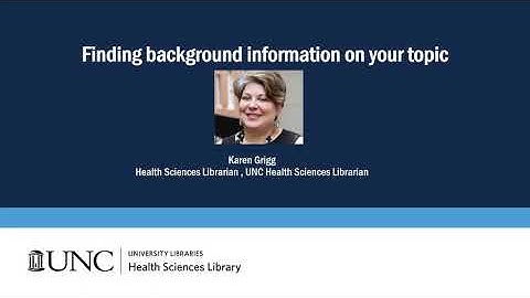 Finding Background Information, Statistics, and Data on your Public Health Research Topic