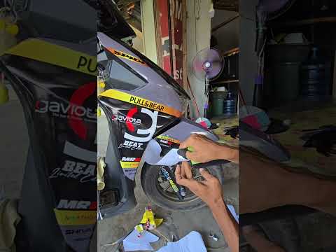 pasang full decal honda beat keren #sticker #decal #hondabeat #viral #fyp #skotletmotor