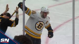 David Pastrnak Tucks Puck Five-Hole To Score Nasty Goal