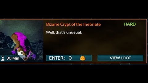 Bizarre Crypt of the Inebriate Dungeon - map, rooms, tek, key, traps, boss- ARK Mobile