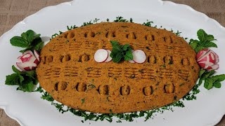 طريقة تحضير كبة العدس النباتية السهلة والشهية Easy and Delicious Vegan Lentil Kibbeh Recipe