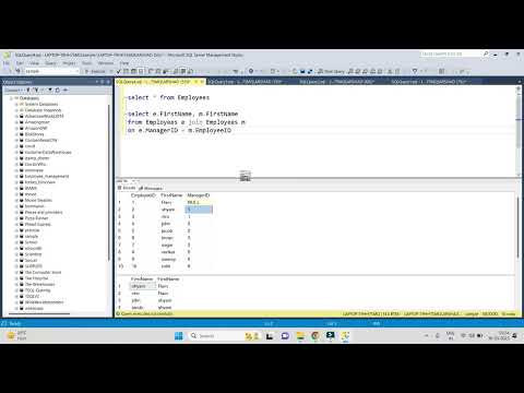 SQL SERVER TUTORIAL : SQL Self join with example