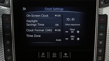 2019 INFINITI Q60 - Setting the Clock