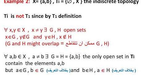 separation axioms   T2   space