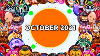 BEST AGARIO GAMEPLAYS & MOMENTS OF OCTOBER 2021 ( Jumbo Agar.io Solo & Team Compilation )