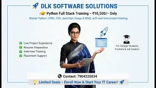 Python and Django Full Stack Web Developer Bootcamp | #dlksoftwaresolutions