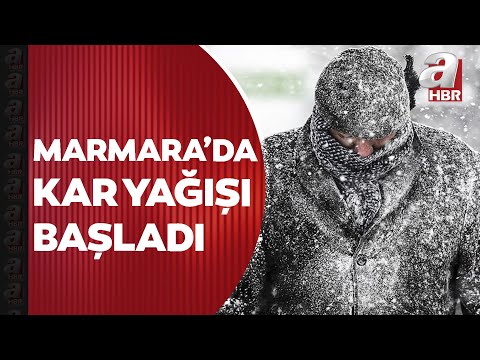 Sıcaklık 10 derece düştü! Marmara'da kar yağışı başladı | A Haber