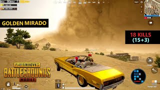 PUBG MOBILE | "18 KILLS" NEW MIRAMAR MAP GOLDEN MIRADO FUNNY GAMEPLAY