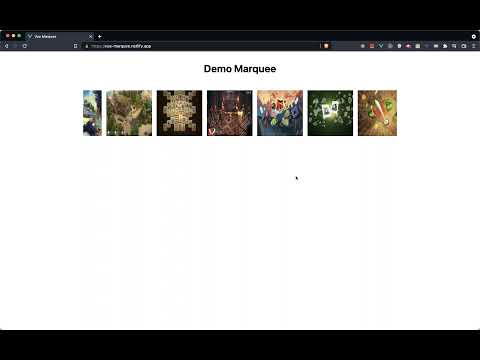Vue marquee demo
