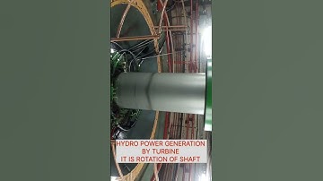 Hydro power generation by turbine,it is rotation of shaft #civilengineering#hydro #viralvideo